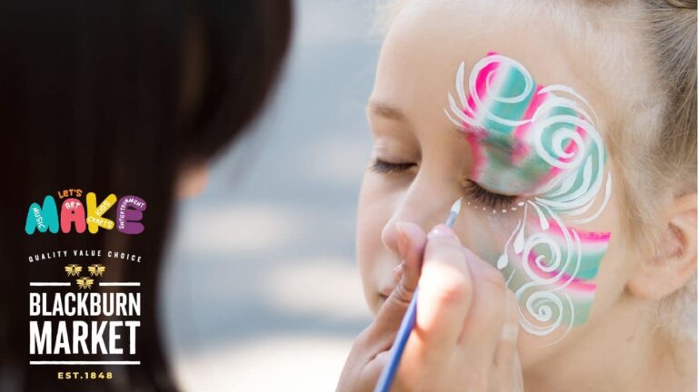 Blackburn Market brings you FREE Summer Fun for the kids - cropped Facepainting