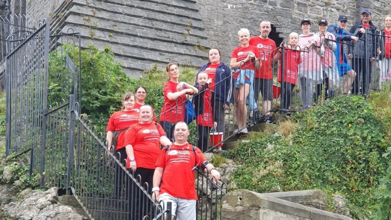 The rain does not dampen team spirit during  fundraiser! - charity walk 2 002 v2