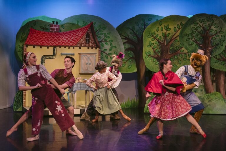 Local Theatres’ virtual What’s On Guide – Everything from Comedy to Opera - 27 Northern Ballet dancers in Little Red Riding Hood. Photo Drew Forsyth