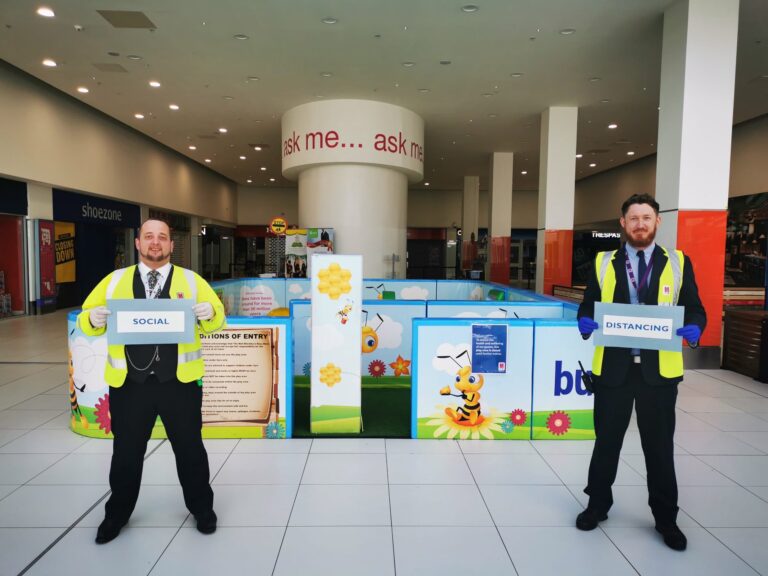 The Mall Blackburn looking forward to the first step of a return to a new normal - Gareth Stead Clark and Jamie Johnson in The Mall Blackburn scaled 1 scaled