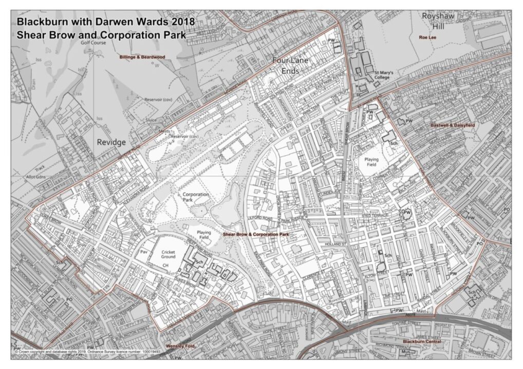 Maps of the 8 wards that are likely to be affected by new lockdown restrictions in Blackburn - BwD Ward Maps Page 7 1 scaled