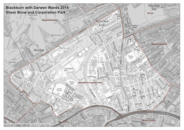 Maps of the 8 wards that are likely to be affected by new lockdown restrictions in Blackburn - BwD Ward Maps Page 7 1 scaled