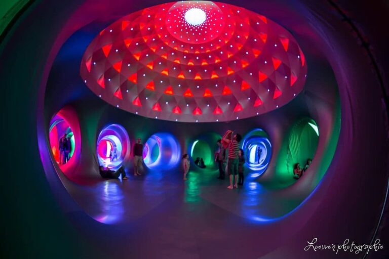 Take a journey through Dodecalis Luminarium Inflatable Sculpture this August - ezgif.com gif maker 1