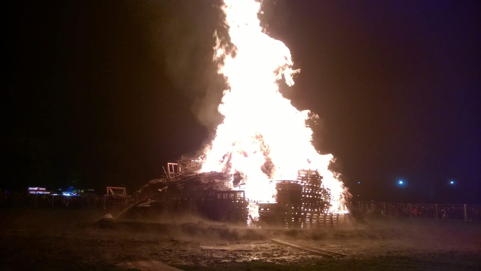 football bonfire