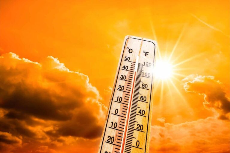 Council issue Heatwave Advice - Hot Sun Thermometer Heatwave Concept scaled