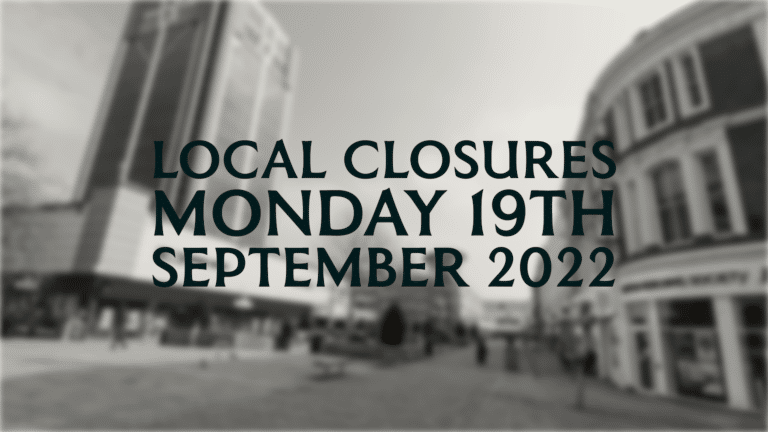 Closures for Shops, Venues and Council Services for the Queen's Funeral - Closures 1