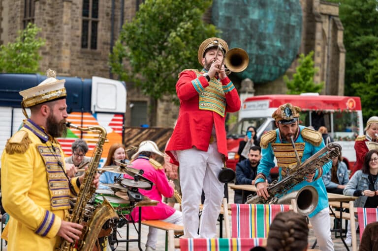 Musical Performances to look forward to at this year’s National Festival of Making - Mr Wilsons Second Liners NFM 22 Credit Robin Zahler scaled