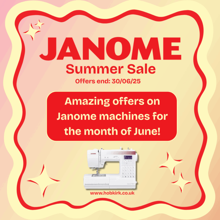 Janome Summer Sale Now On at Hobkirks! - Janome Offers Social Media