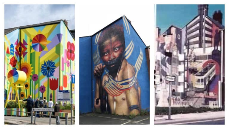 Flower Power or Lost Heritage? What Do You Think of Blackburn’s Bold New Mural? - Blackburn Murals