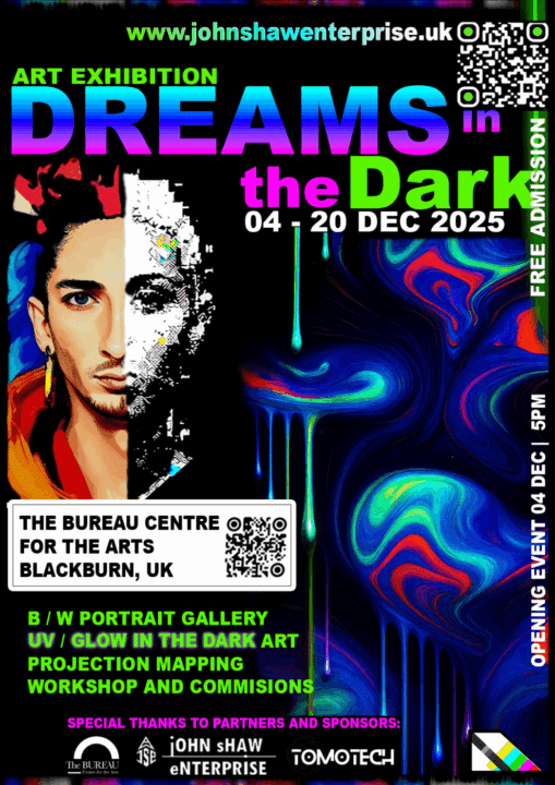 Exhibition - Photography & Projection Mapping by John Shaw  - poster v6 LIVE