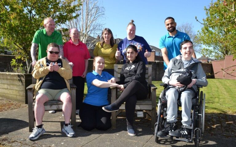 A group photo at St Aidan’s short breaks service