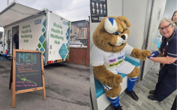 An outreach van used by healthcare workers to bring NHS services into communities