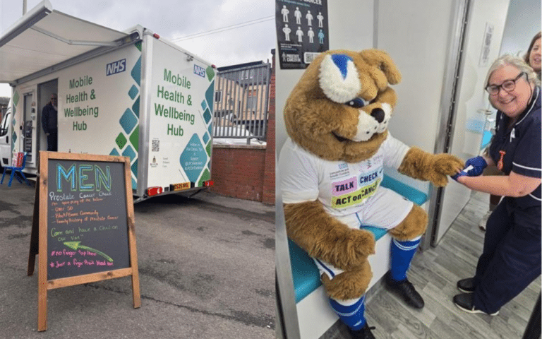 An outreach van used by healthcare workers to bring NHS services into communities