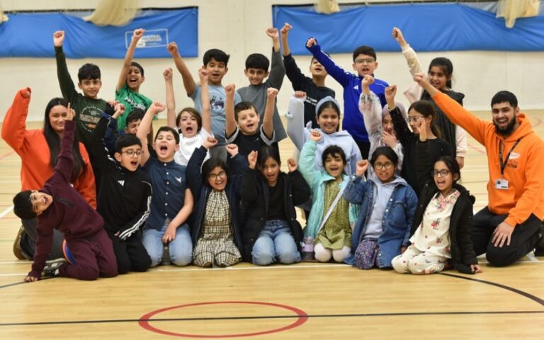 Children taking part in HAF activities