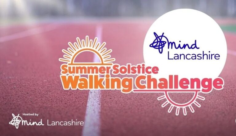 People taking part in Lancashire Mind’s Summer Solstice Walking Challenge