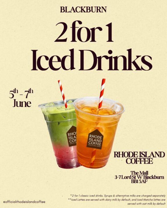 2-for-1 iced drinks deal launches at Rhode Island Coffee in Blackburn - image 1503366331193373 (1)