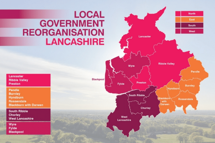 Illustration for Lancashire local government reorganisation