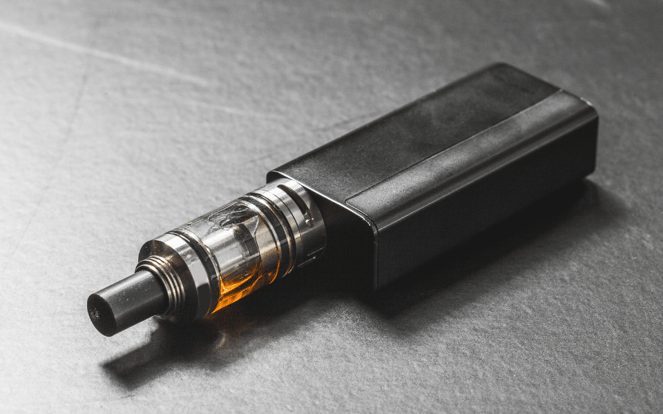 A vape device and packaging