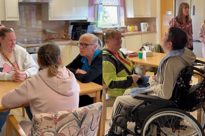 Photos of people at the St Aidan’s respite centre