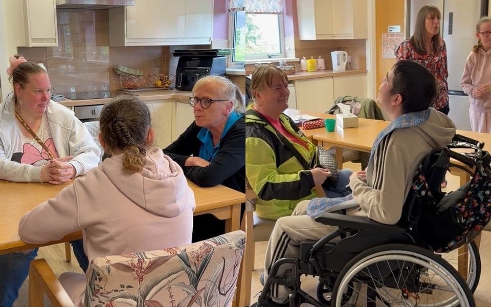 Photos of people at the St Aidan’s respite centre