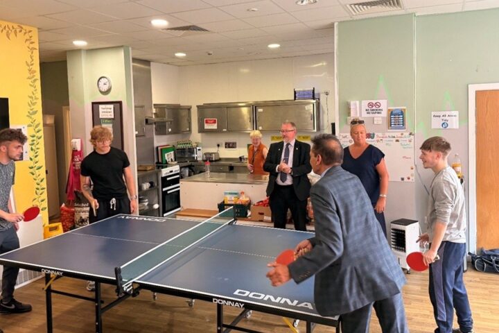 Table tennis at Nightsafe