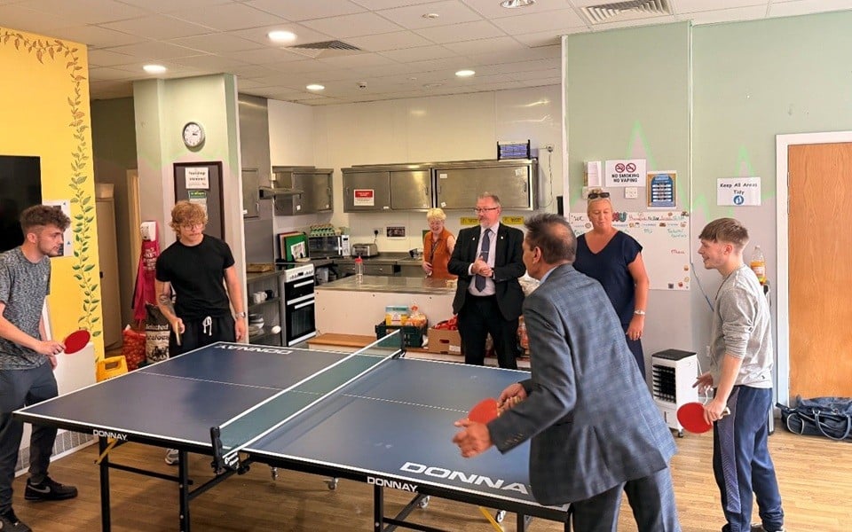 Table tennis at Nightsafe