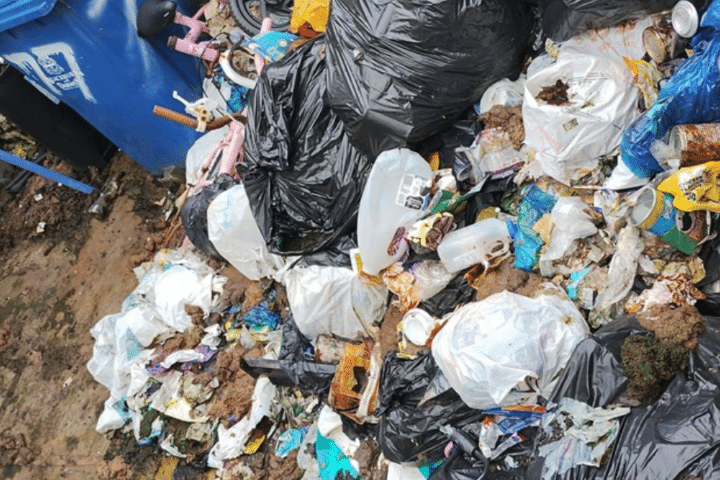 Rubbish and waste collection graphic used with the story
