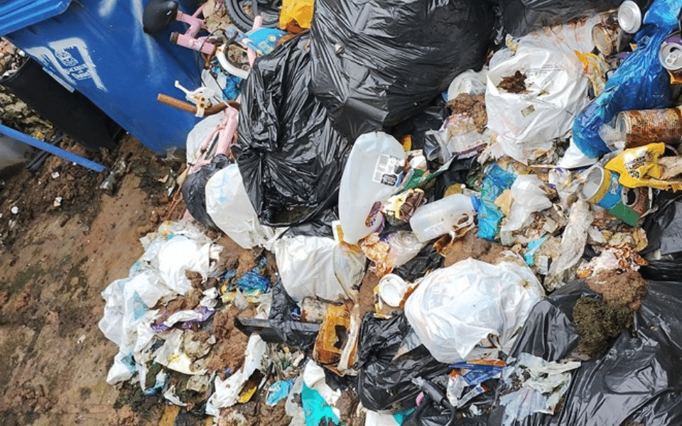 Rubbish and waste collection graphic used with the story
