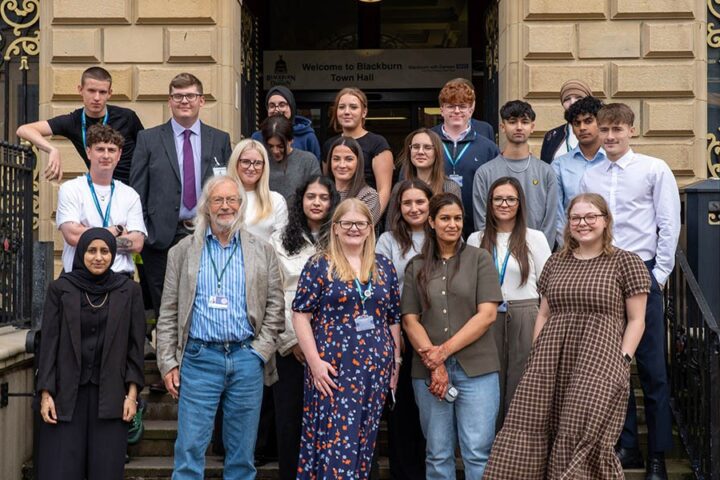 New apprentices and graduates at Blackburn Town Hall