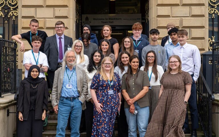 New apprentices and graduates at Blackburn Town Hall